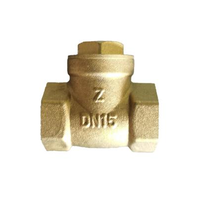 China General 2022 Custom Threaded Brass Swing Check Valve Turn Valve Manufacture Good Quality Hot Selling 1/2-4