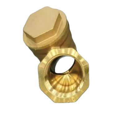 China Hot Sale Classic Custom Water Y Brass Filter High Quality Yellow Brass Type Check Valve High Standard Y Brass Filter for sale