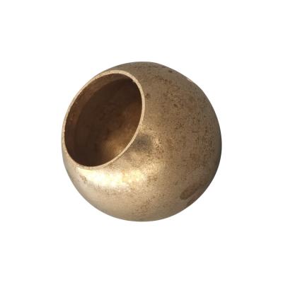 China Other Half Cavity Ball Large Size Brass Ball Threaded Hole Brass Ball Drilled Brass Ball for sale