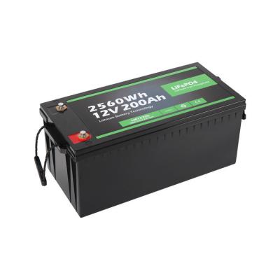 China Long Cycle Life Manufacturer High Power Lithium Iron Phosphate Battery 4000 Times Cycles 12.8v 200Ah LiFePO4 Lithium Battery Pack Battery for sale