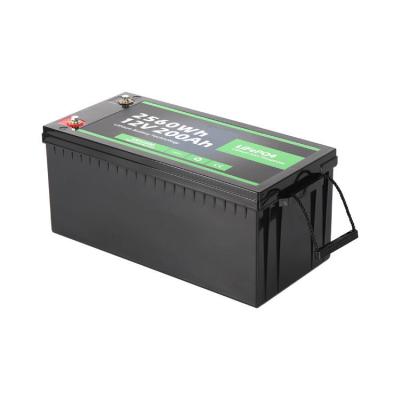 China Long Cycle Life Off-Grid Solar Home Cycle System 12V 100AH ​​LiFePO4 4000+ Rechargeable Lithium Iron Phosphate Battery With BMS for sale