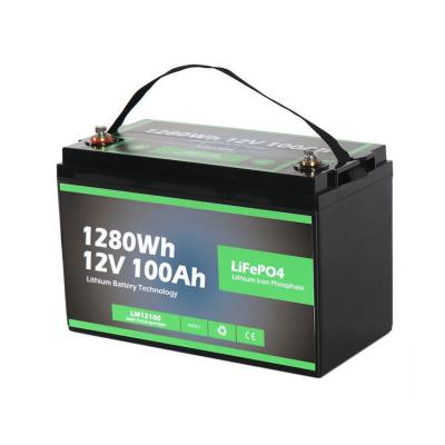 China Long Cycle Life 12V 100Ah Lifepo4 4000+ Spare Cycles Lithium Ion Phosphate Battery Energy Storage Lead Acid Lithium Battery Pack for sale