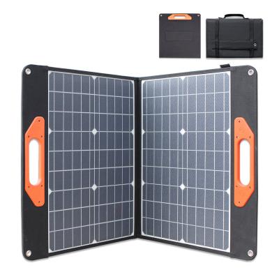 China Solar Power Conversion Efficiency Energy Storage System 100W Monocrystalline Monocrystalline Folding Solar Panel For Solar Generator for sale