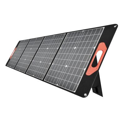 China High Quality Durable ETFE Solar Panel Charger 200W Mono Folding Folding Solar Panel With Charge Controller 125mmx125mm for sale