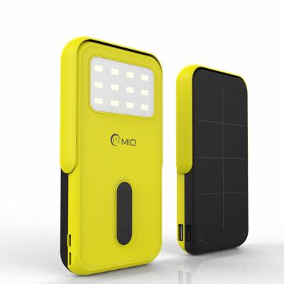 China Best Logo Mini Power Supply Custom Slim Power Bank 8000mah Portable Battery Charger Solar Power Bank With Flashlight for sale