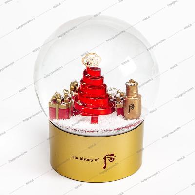 China 2020 Korea Korea Souvenirs DIY 100mm Snow Globe Building Glass Water Globe for sale