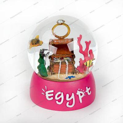 China Custom Giant Inflatable Africa Resin Souvenir Snowball Egypt Snowball for sale