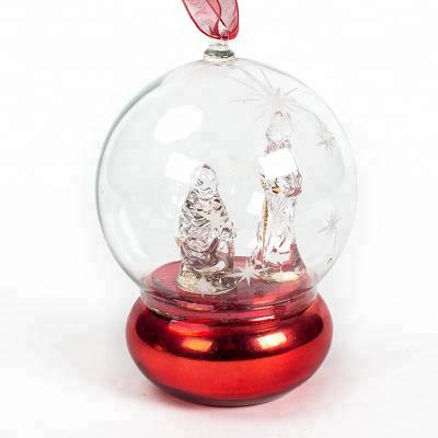 China China Cheap Glass Lighted Empty Glass Snow Globe For Home Decoration No Water Snowball 100mm PVC Statue Snow Dome for sale