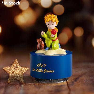 China Cartoon Crank Sensitive Musical 3D Polyresin Rotating Box Healing Music For Home Decoration And Birthday Gifts for sale