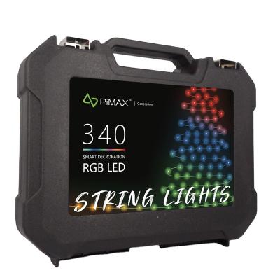 China String 2022 Smart App Control RGB IC Christmas Tree Lights for sale