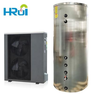 China DC r32 Inverter Heat Pump Heat Pump Hot Water Storage Tank 400l Stainless Steel Outdoor Water Heater Tanks for sale