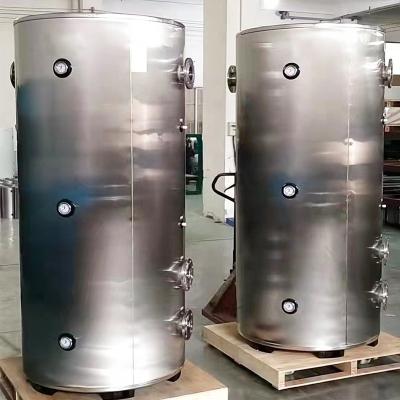 China 1000l large water tank stainless steel outdoor insulated hot water storage tank for solar heat pump and boiler for sale