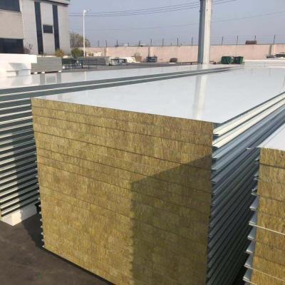 China Construction Insulation China Rockwool Sandwich Panel Insulated Sandwich Wall Panel Prefab Homes for sale