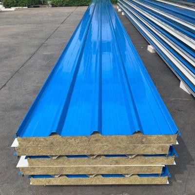 China Construction Insulation Sandwich Panel Second Hand Rockwool Roof Sandwich Panel for sale