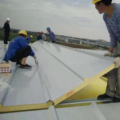 China Hot building! Customized Soundproof Insulation Roof Panel PU Roof Sandwich Panel for sale