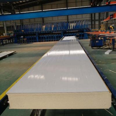 China 1000mm / 1120mm PU Room Heat Insulating Material PIR PUR Freezing Sandwich Panel No CFC For Fresh for sale