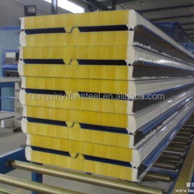 China Wall Manufacturer Rock Wool Sandwich Panel for Refrigeration from China with Best Price for sale