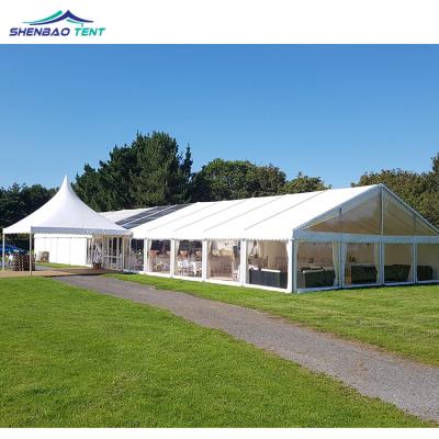 China Wholesale Luxury Resort 200 People Marquee Waterproof Transparent Aluminum Tent UV Resistant Wholesale Tent for sale