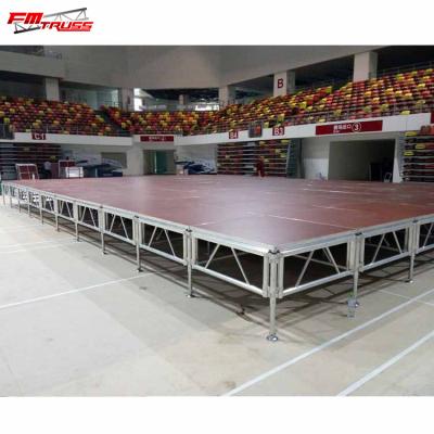 China Aluminum Alloy 6082-T6/6061-T6 Outdoor Concert Event Stage Aluminum Podium For Sale Insert Stage Platform for sale