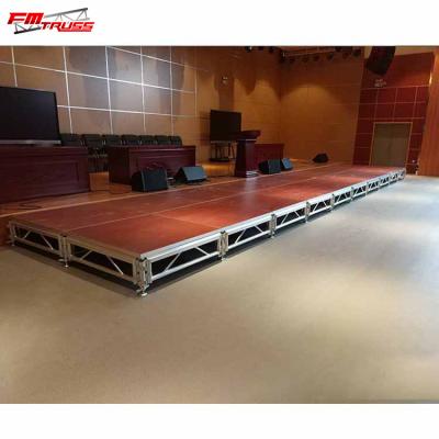 China Aluminum Alloy 6082-T6/6061-T6 Stage For Concert Activity Outdoor Portable Stage Aluminum Stage 122X244 Tarimas Para Eventos for sale