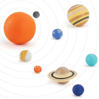 China Eco-friendly Decompression Solar System Model Toys Teacher With Children Toy Solar System Model Kit For Kids With 8 Planets for sale