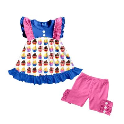 China Wholesale Summer Ice Cream Cute Kids Clothes Eco-Friendly Eco-Friendly for sale