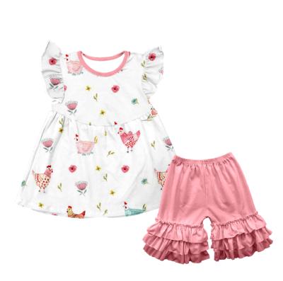 China Wholesale Eco-Friendly Cute Eco-Friendly Chicken Summer Baby Clothes for sale