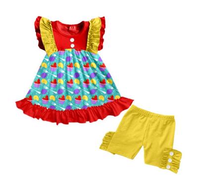 China New Summer Cute Ice Cream Kids Clothes Eco-friendly Eco-Friendly for sale