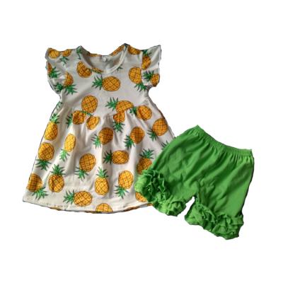 China New Summer Cute Pineapple Baby Clothes Eco-Friendly Eco-Friendly for sale