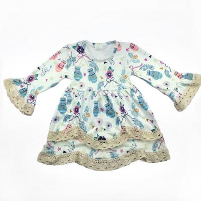 China Wholesale High Quality Eco Friendly Ruffle Lace Baby Girl Dress for sale