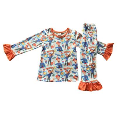 China Characteristic Healthy feature high quanlity china child clothing boys blippi pajamas long sleeve healthy cheap kid boutique for sale