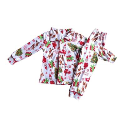 China Boutique New Style Christmas Christmas Children's Pajamas Children's Reindeer Gift Printing Autumn Winter Homewear for sale