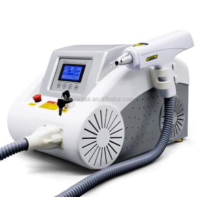 China Portable Q-Switch ND YAG Laser Tattoo Removal Pigmentation Removal Carbon Peeling Machine Hair Removal Machine for sale