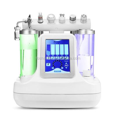 China Skin Tightening Hot Selling 6 In 1 Water Jet Beauty Aqua Facial Hydro Dermabrasion Small Bubble Beauty Machine for sale