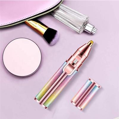 China Dropshipping Painless Rechargeable Eyebrow Trimmer Women Eyebrow Hair Removal Household Mini Rechargeable Facial Hair Remover for sale