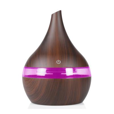 China High Quality Design Ultrasonic Humidifier Night Light Color LED Diffuser 300ml Mini Car Aroma USB Humidifier for sale