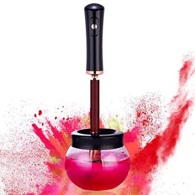 China Set Switch Button Lights Automatic Rotating Professional Electric Makeup Brush Cleaner and Dryer Makeup Brush Cleaner Brush for sale