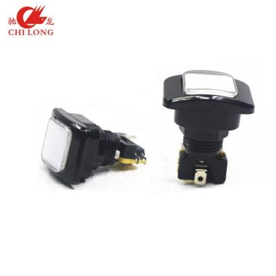 China PC hot selling exporting 37*50 mm arcade rectangle illuminated push button switch for sale