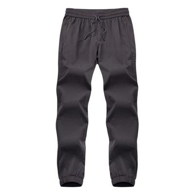 China Wholesale High Quality Anti-pilling Polyester Knit Men's Elastic Waist Skinny Sports Lightweight Sweatpants With Invisible Zipper Design for sale