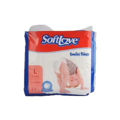 China Softlove L'22 Baby Care Printed Disposable Natural Soft Diapers for sale