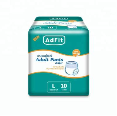 China Adfit New Design Embroidered Custom Disposable Adult Diapers, Adult Diaper Panties for sale