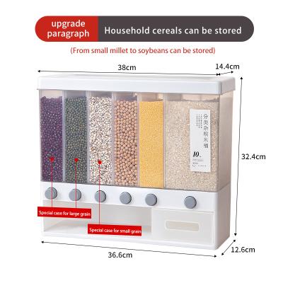 China Freshness Preservation Large Rice Dispenser Rice Storage Box Kitchen Cereal Storage Container Household Rice Bucket With Lid for sale