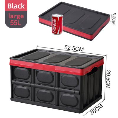 China AU CAT ZX882 Folding Viable Storage Box With Lid Storage Box Durable Plastic Stackable Toy Storage Box for sale