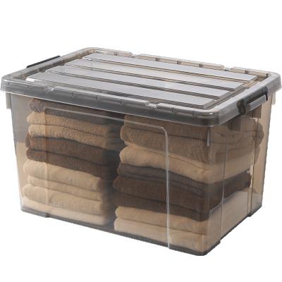 China AU CAT YH1200 Thickened Material Thickened Material Transparent Organizer Clothes Storage Boxes for sale