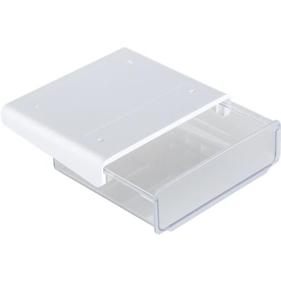 China Tray Under Desk Drawer Storage Sustainable Box Table Storage Boxes And Bins Bottom Plastic Rectangle Rounded Corners Auxiliary Handle for sale