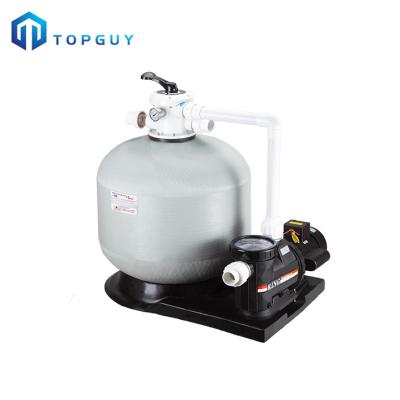 China Pool Swimming Pool Fiberglass Cleaning Sand Filter With Circulation Swimming Pool Pump System for sale