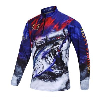 China Low Price Plus Size Customized Outdoor Shirt Sport Wear Fishing Wear Fishing Shirt Men Cycling 1/4 Zip Shirt for sale