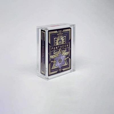 中国 Plexiglass/customized acrylic plexiglass single card case for game card deck 販売のため