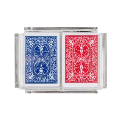 中国 Plexiglass / lucite card presentation box case small acrylic clear game card pack 販売のため