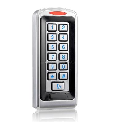 China Standalone Metal Shell Metal Waterproof RFID Access Control Keypad for sale